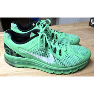 RARE 2013 Nike Air Max Poison Green Mens SZ 9 Sneakers #554886-311 Running Shoes